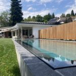 Jardin avec piscine