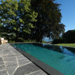 Jardin avec piscine